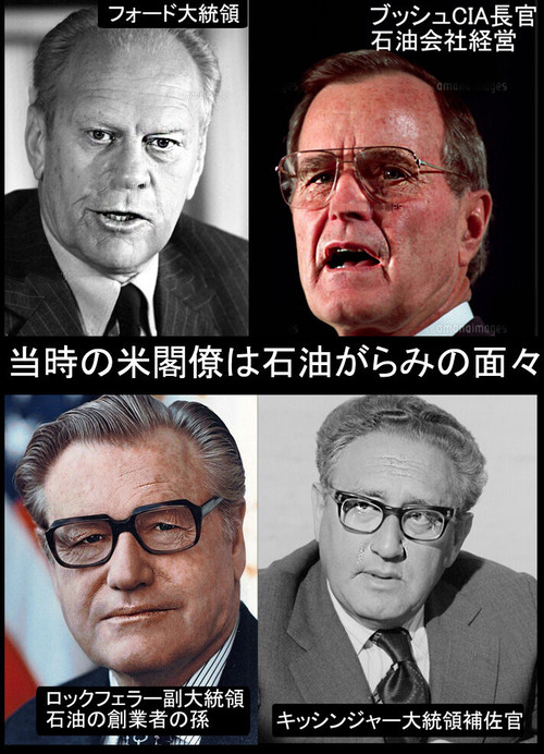 当時の米閣僚は石油がらみの面々