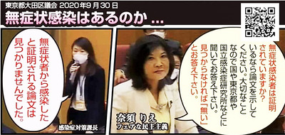 陽性に感染力は証明されていない　国会02