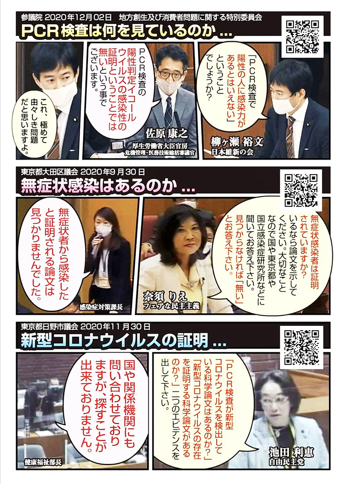 陽性に感染力は証明されていない 国会