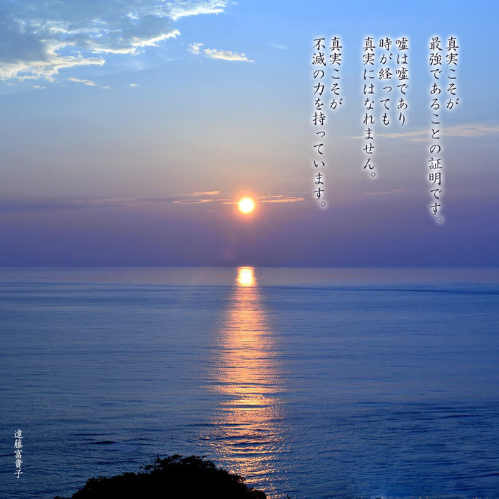 真実こそが最強であることの証明です_カバー　名前入り