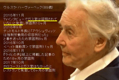 ホロコースト否定に禁固刑 ウルスレ・ハーヴァーベックP