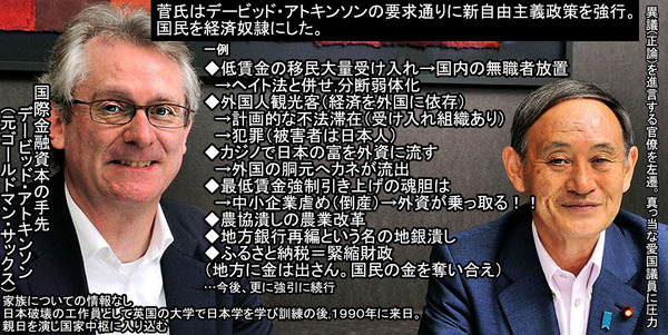アトキンソンの要求通りに新自由主義を強行