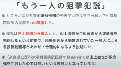 単独犯説の矛盾解消の仮設11