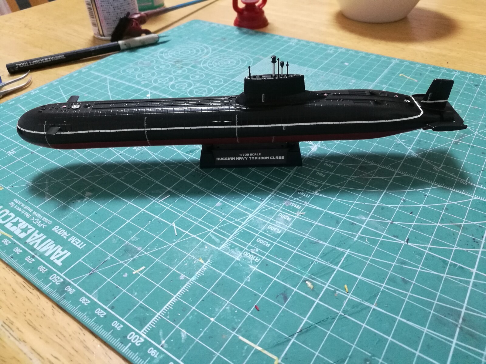 完成】童友社 世界の潜水艦 ロシア タイフーン級原子力潜水艦 : 愛もけ