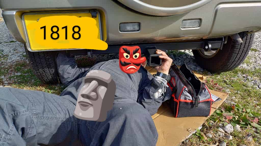 鬼おじさんのジムニーJB23にヒッチメンバー取り付け : AIRの