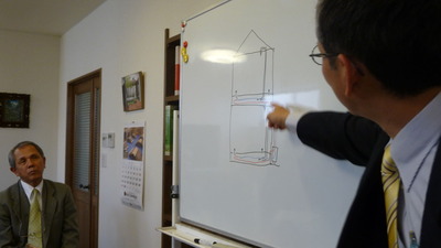 エアブレスの生みの親　大周建設　青社長を招いて勉強会です！！