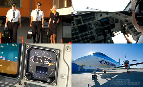 Estonian-Air-Regional-SAAB-340---Cockpit