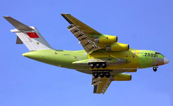 China　Ｙ-20　first-flight