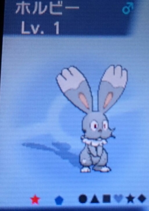 擬似国際孵化で色違いホルビー 徒然 もえ日和