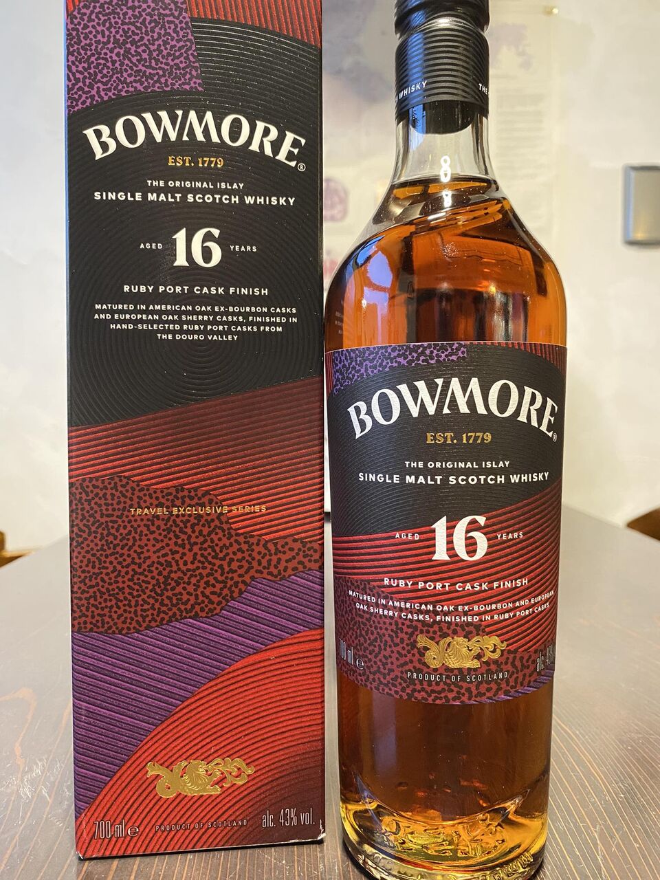 ボウモア16yoルビーポートカスクフィニッシュ/OB Travel