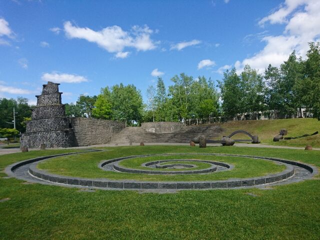 石とアート☆石山緑地 2020初夏 : 拓道館