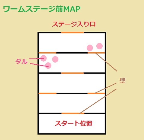 ２Rステージ前マップ１