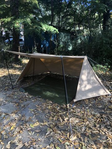 ワイノギア バンドックソロベース サンドベージュ を設営してみた 愛和住販店長の釣りとかキャンプとか