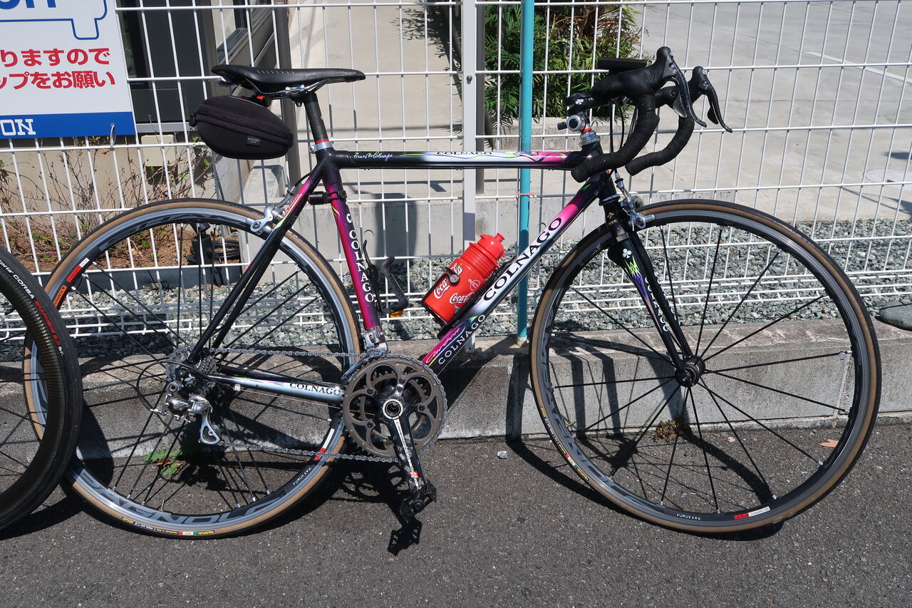 コルナゴ C50 C40 用 28.0 カーボン コルナゴC40にパナのアルミ、第1回