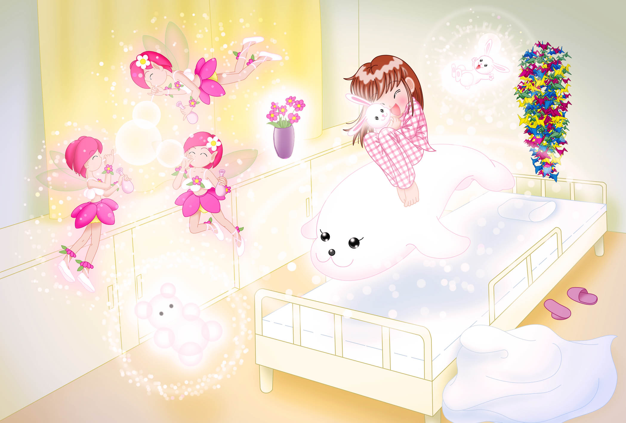 妖精のシャボン玉 あじさいのアトリエ