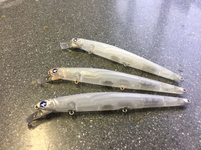 特注カラー Ttマットチャート ルアー リペイント 秋田シーバス Aji Can