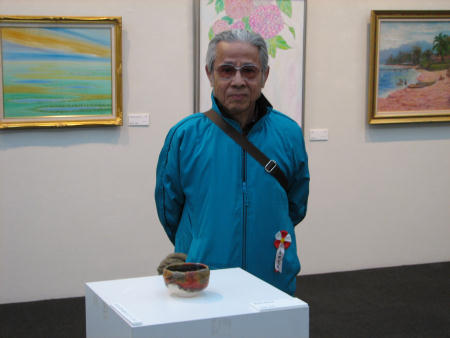 陶芸家 金田充夫-全国選抜作家展にて