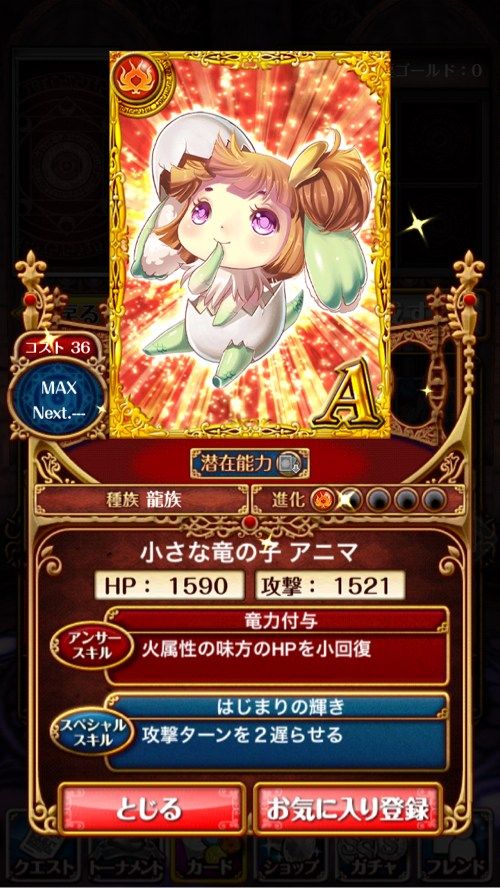 小さな竜の子アニマ
