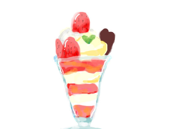 夏は冷たい食べ物で 甘いもの好きの絵描きblog