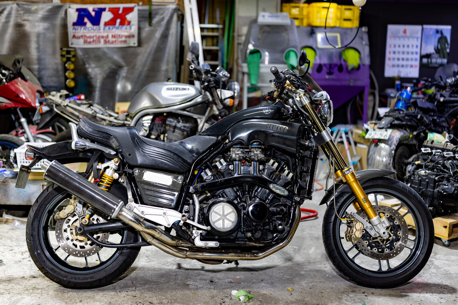 詐欺的なVMAX1200の救済作業 : SECRET BASE RACING 詐欺的なVMAX1200の救済作業 : SECRET BASE RACING