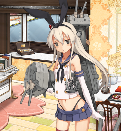 【艦これ】ゲーム外だとかなり別グラ着てるのにゲーム内では13年、ほぼずうっとこれの島風が謎過ぎる……