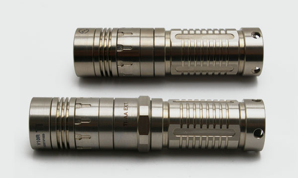 SUNWAYMAN V10R Ti + U2搭載 チタン合金製 無段階調光LEDライト
