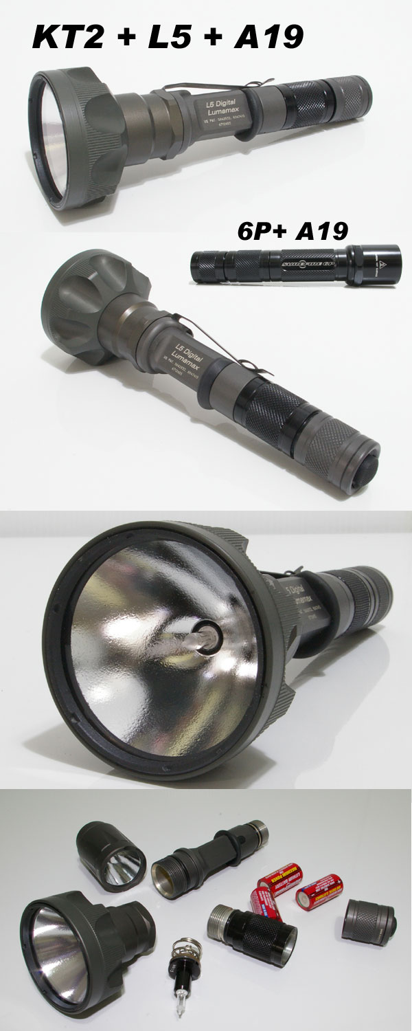 カスタムを楽しむ】SUREFIRE KT1 , KT2 ターボヘッド plus A19 カスタムを楽しむ】SUREFIRE KT1 , KT2 ターボヘッド plus A19