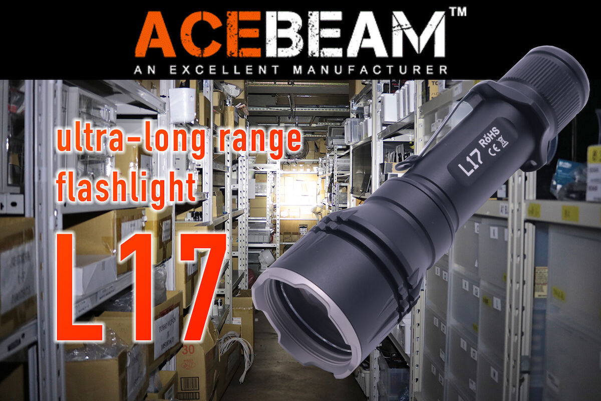 ACEBEAM(エースビーム)L17 WHITE 高集光タクティカルフラッシュ ACEBEAM(エースビーム)L17 WHITE 高集光タクティカルフラッシュ