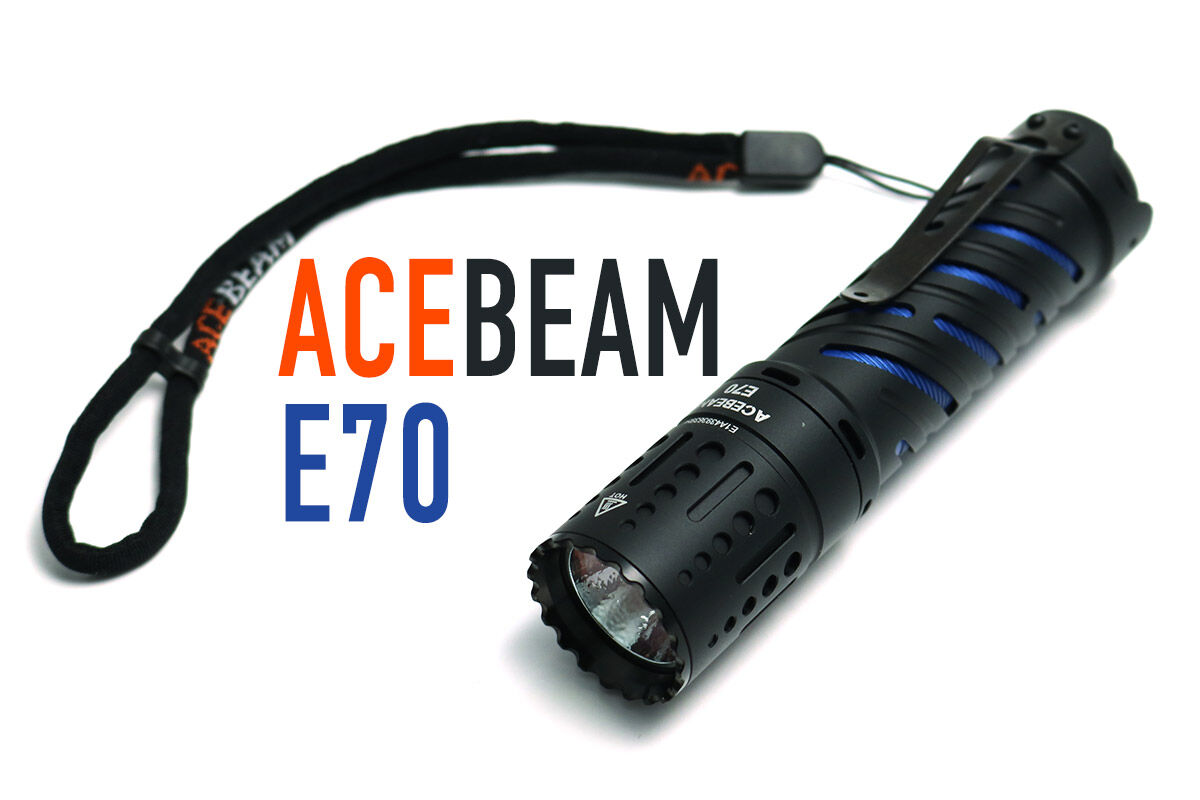 驚きの大光量4600lm!21700電池搭載のEDCライト! ACEBEAM E70 驚きの大光量4600lm!21700電池搭載のEDCライト! ACEBEAM E70