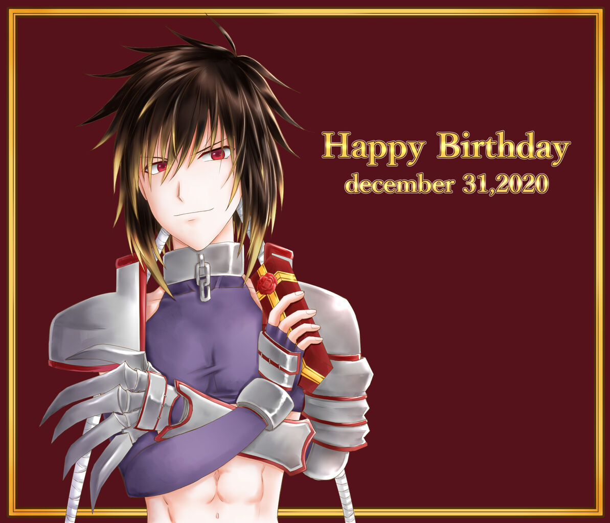 二次創作 12月31日アルベル誕生日記念イラスト 暁のアクアリウス