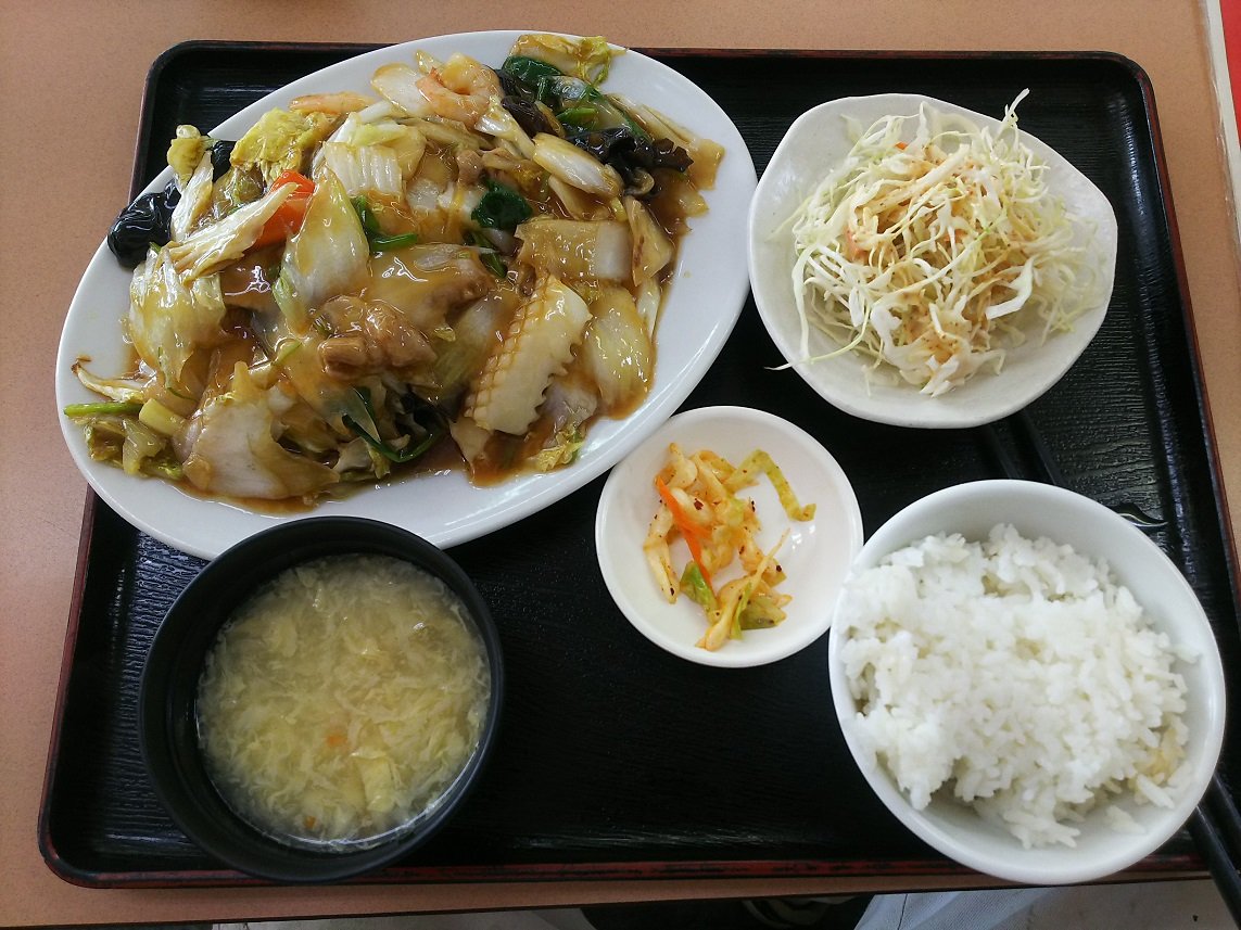 五目焼きそばの昼定食 九龍居 ぼくの燃料補給記 五目焼きそばの昼定食 九龍居 ぼくの燃料補給記