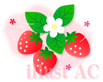 イラストac投稿画像 桜 苺 フレーム ライン 赤ずきんちゃんのかわいい素材