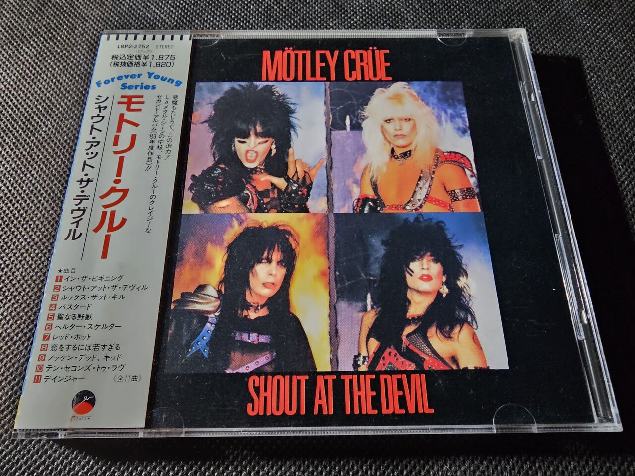 【US盤初版※発禁ジャケ】モトリークルー：シャウト アット ザ デヴィル US盤初版※発禁ジャケ】モトリークルー：シャウト アット ザ