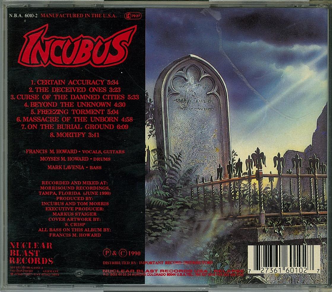 激レア Incubus Beyond the Unknown レコード 1990 Incubus – Beyond The Unknown | Releases | Discogs