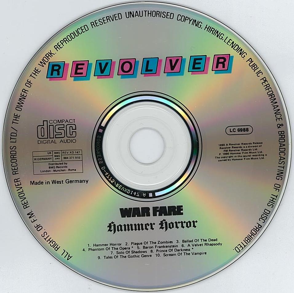 WARFARE/Hammer Horror : HR/HM 輸入オリジナル盤・廃盤ハンターの