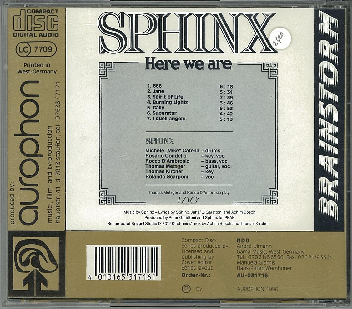 Sphinx /Burning Lights 輸入盤レコード Sphinx /Burning Lights 輸入盤レコード