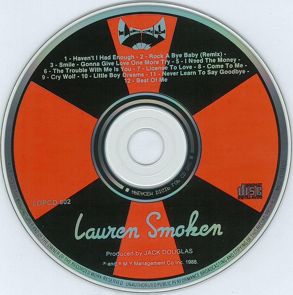 極希少◇メロハー,AOR◇LAUREN SMOKEN/LAUREN SMOKEN 極希少◇メロハー