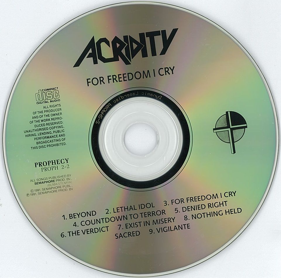 Acridty For Freedom I Cry ｈｒ ｈｍ 輸入オリジナル盤 廃盤ハンターの猟盤日記