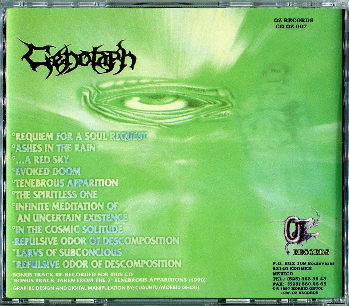 CENOTAPH/The Gloomy Reflection Of Our Hidden Sorrows : HR/HM
