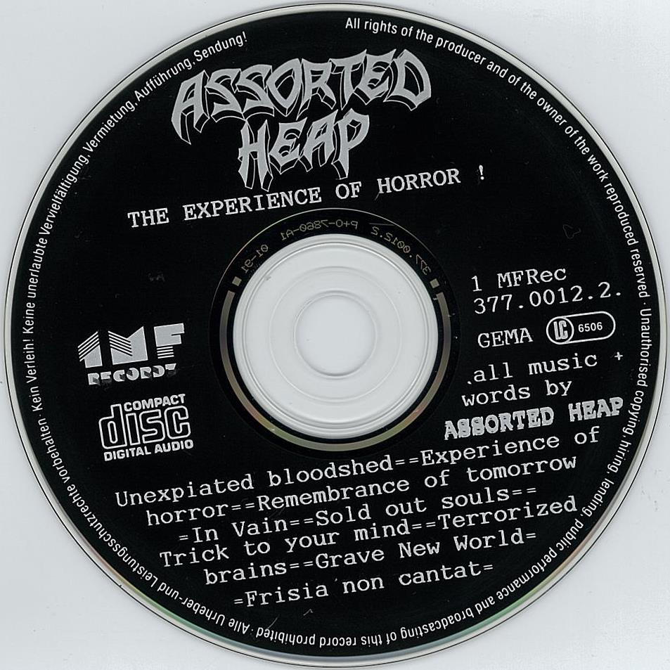 ASSORTED HEAP/The Experience of Horror : HR/HM 輸入オリジナル