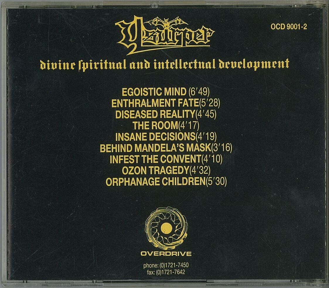 Usurper Divine Spiritual And Intellectual Development ｈｒ ｈｍ 輸入オリジナル盤 廃盤ハンターの猟盤日記