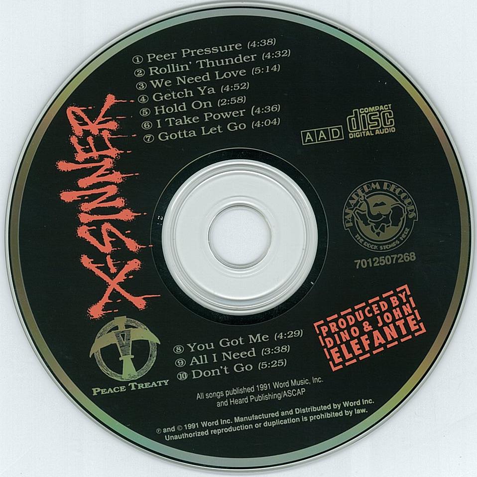 X-SINNER/Peace Treaty : HR/HM 輸入オリジナル盤・廃盤ハンターの 