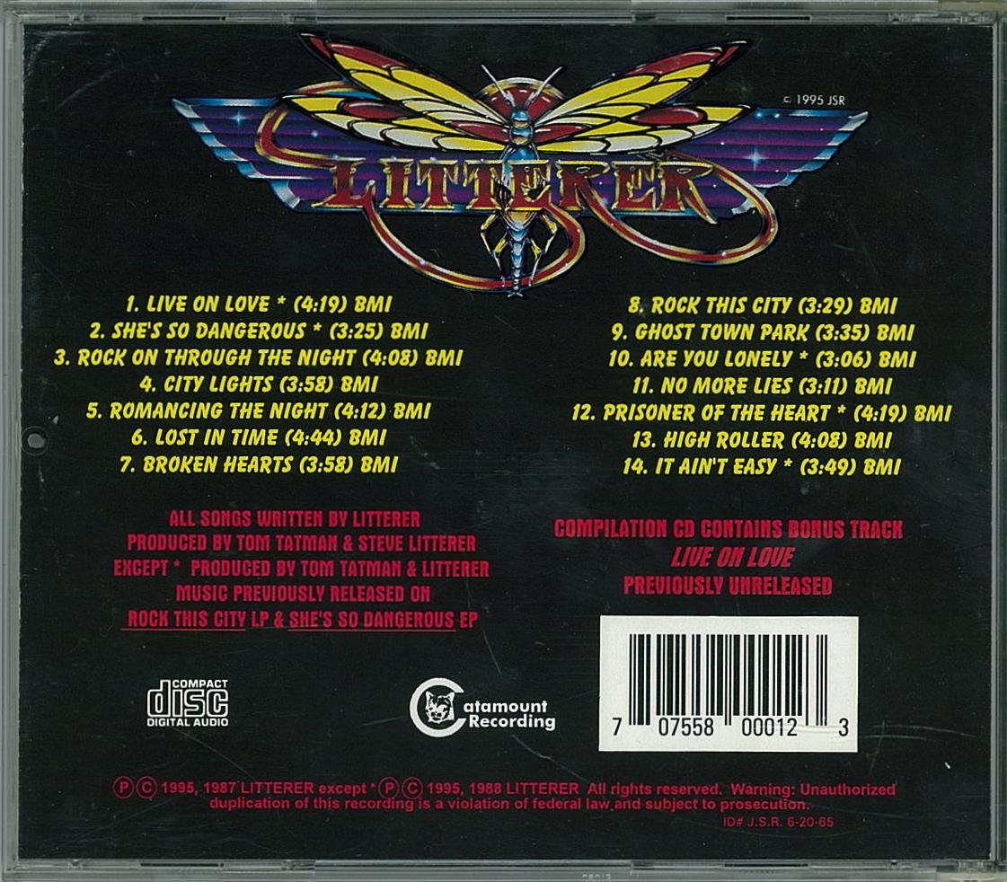 Litterer / Romancing The Night ORG XYZ Great White Ratt RARE