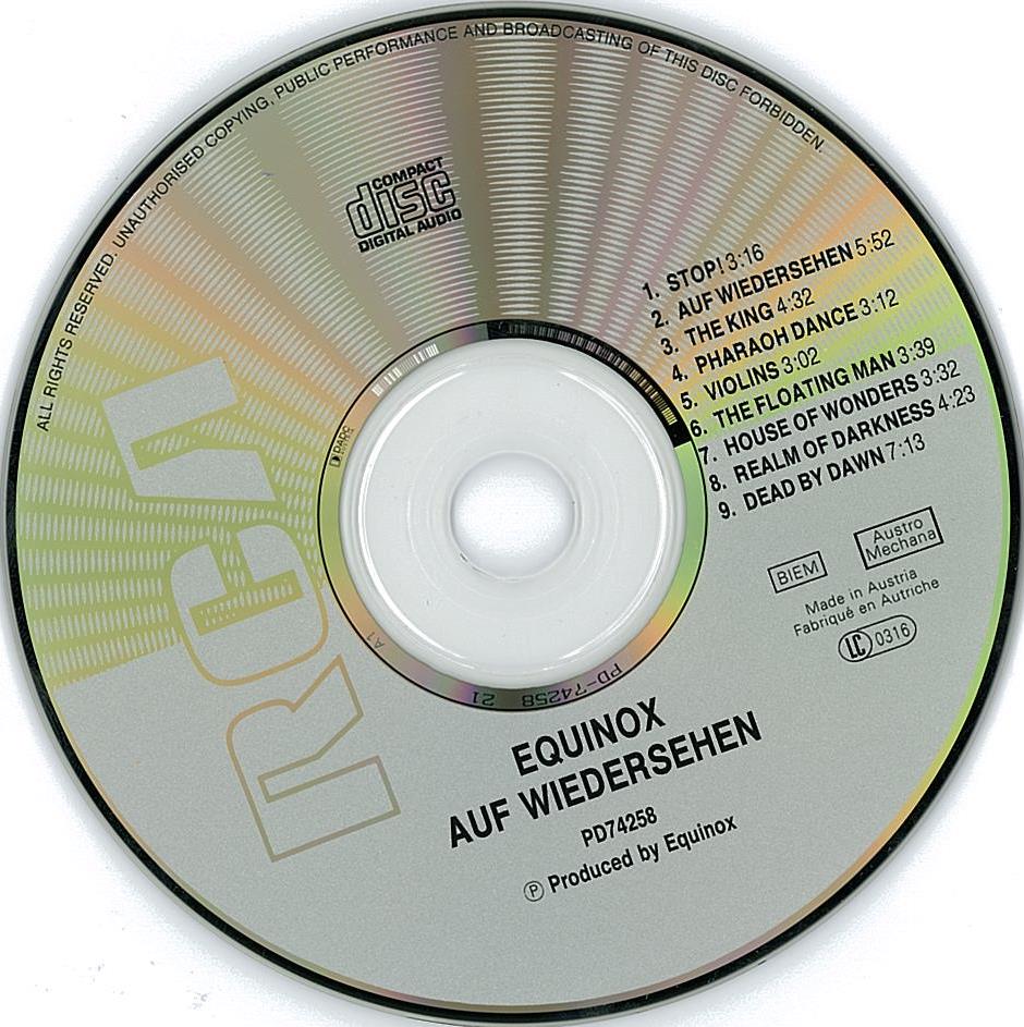 祝開店！大放出セール開催中 EQUINOX/Auf Wiedersehen : HR/HM 輸入オリジナル盤・廃盤 洋楽