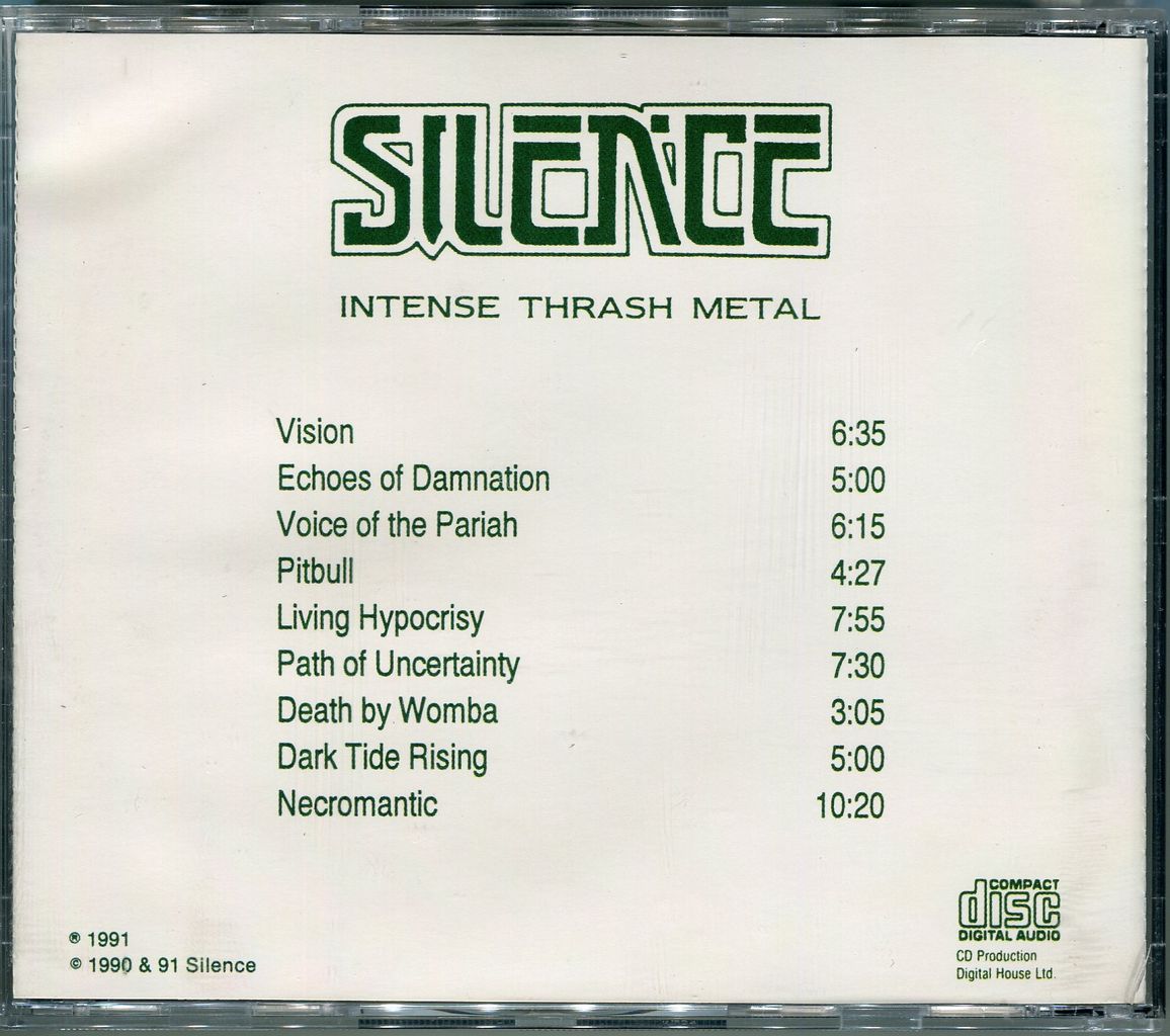 91年 スラッシュ・メタル SILENCE - VISION Silence ⁄ Vision スラッシュメタル Thrashmetal