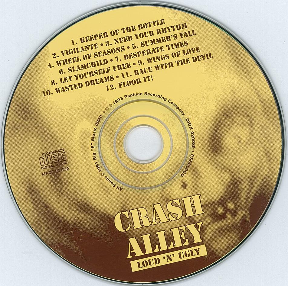 Crash Alley Loud N Ugly ｈｒ ｈｍ 輸入オリジナル盤 廃盤ハンターの猟盤日記