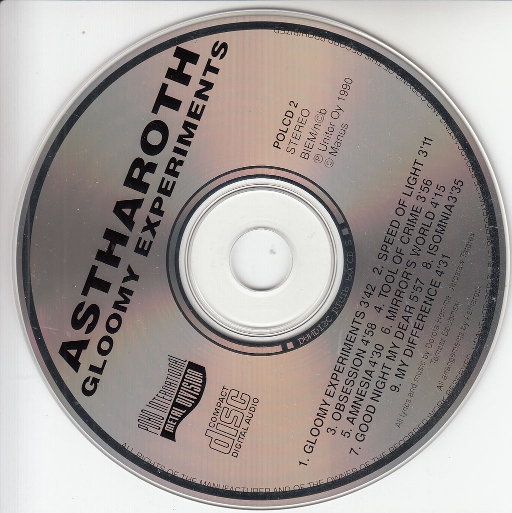 ASTHAROTH/ Gloomy Experiments : HR/HM 輸入オリジナル盤・廃盤 