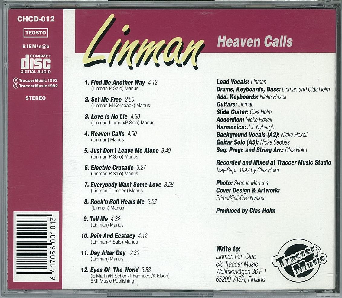LINMAN/Heaven calls : HR/HM 輸入オリジナル盤・廃盤ハンターの猟