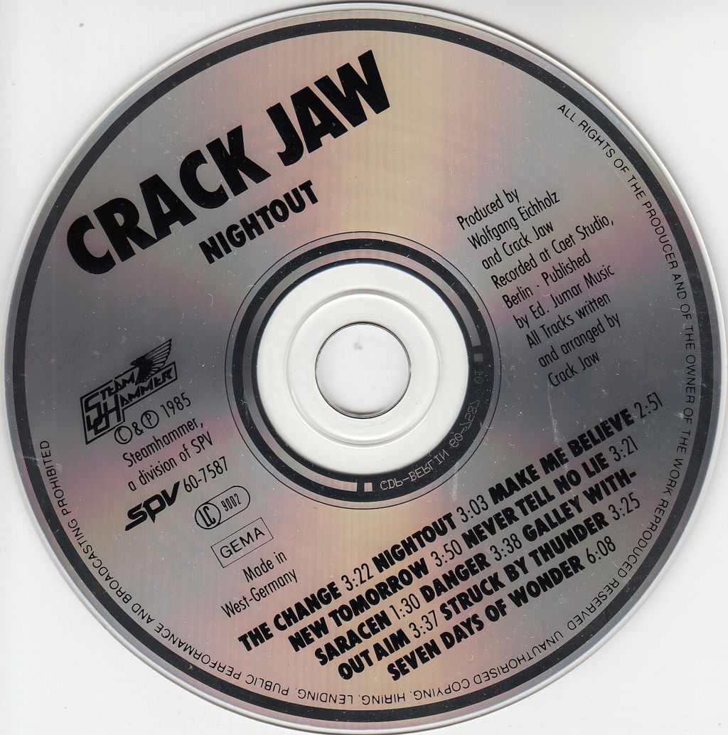 CRACK JAW/Nightout : ＨＲ/ＨＭ 輸入オリジナル盤・廃盤ハンターの猟盤日記