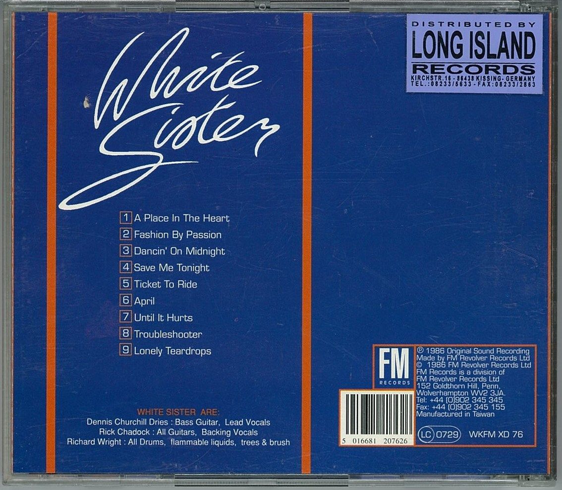WHITE SISTER/Fashion by Passion : HR/HM 輸入オリジナル盤